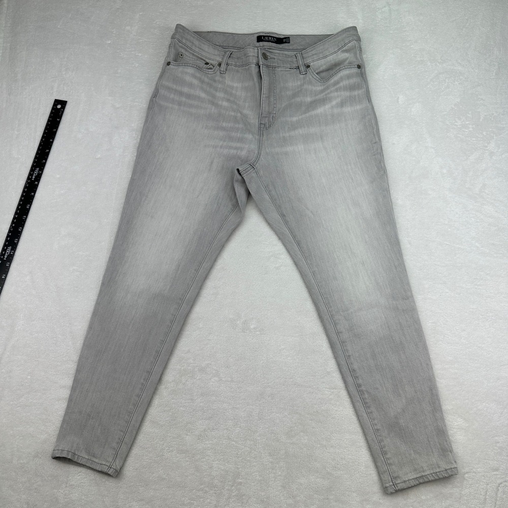 Lauren Ralph Lauren Women's Jeans Gray Denim High Rise 14W